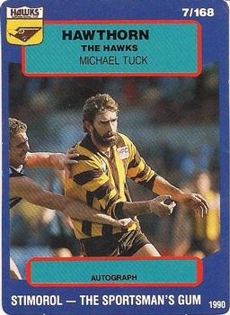 1990 AFL Scanlens Stimorol #7 Michael Tuck Front